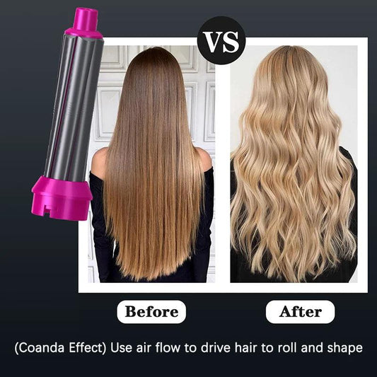 5-in-1 Hair Dryer Hot Air Brush – Hair Volumizer, Straightener & Curler