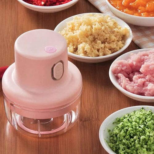 250ML USB Rechargeable Mini Garlic Chopper – Portable Electric Food Grinder & Vegetable Cutter