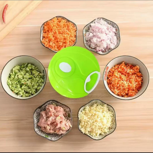 Belscoop 500ML 3-Blade Multi Processor – Manual Food Chopper for Vegetables, Fruits & Meat