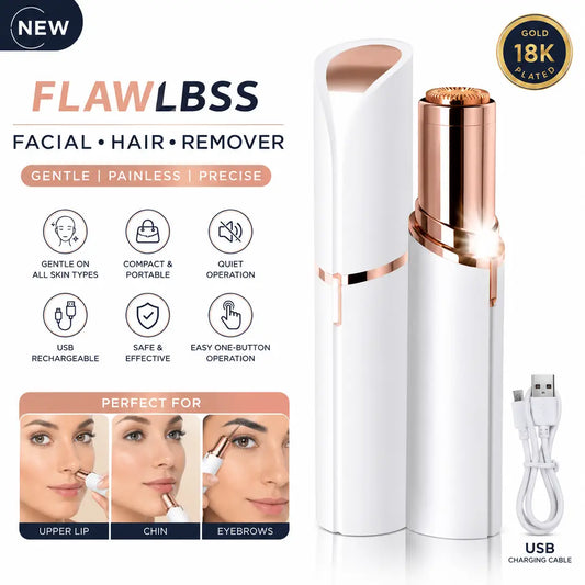 Flawless Rechargeable Hair Remover for Women – Portable Facial & Body Hair Removal Device