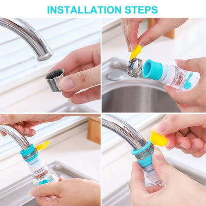 Fan Faucet Water Tap – 360° Rotating Splash-Proof Kitchen Sink Faucet Nozzle