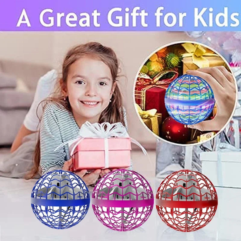 Flying Ball Boomerang FlyOrb – LED Magic Hover Spinner Drone Toy for Kids & Adults