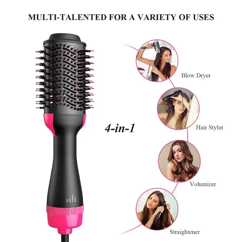 One-Step Hot Air Brush – Hair Dryer, Straightener & Volumizer