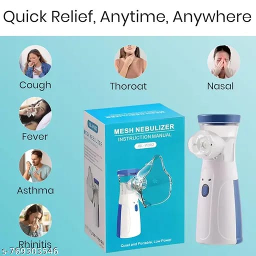 Portable Mesh Nebulizer – USB Rechargeable Silent Handheld Nebulizer for Kids & Adults