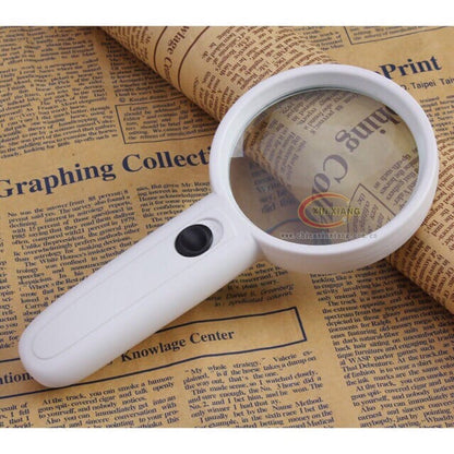 5X LED Handheld Magnifying Glass – Portable Reading Magnifier with Bright LED Lights