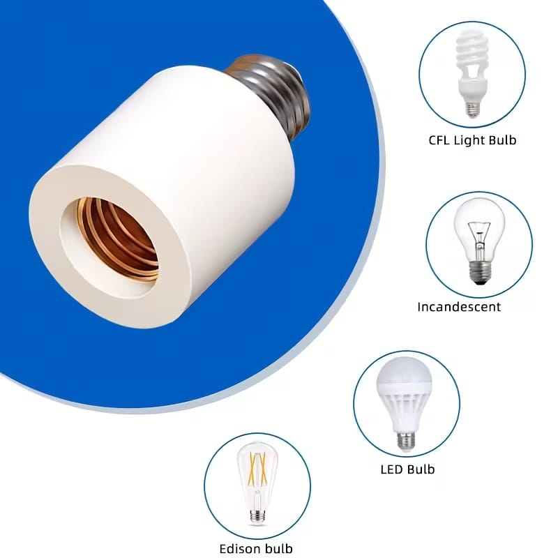 Intelligent E27 Motion Sensor Lamp Holder – 5.8G Radar Sensor Light Socket Converter (AC 110–240V)