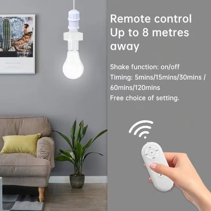 Intelligent E27 Motion Sensor Lamp Holder – 5.8G Radar Sensor Light Socket Converter (AC 110–240V)