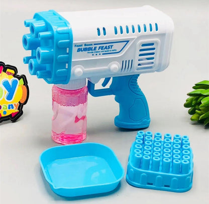 Bazooka Bubble Gun 36 Holes – Automatic Bubble Blaster Toy for Kids (Random Color)