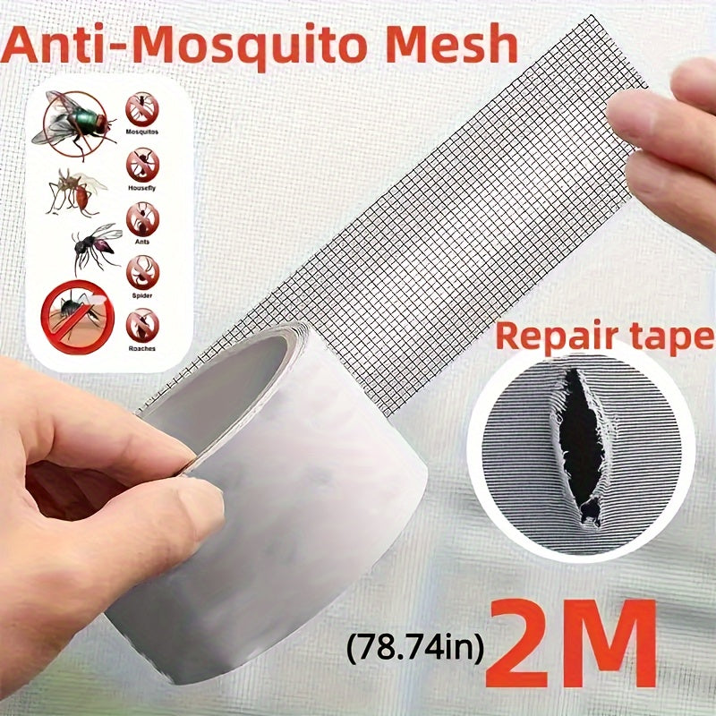 Window Screen Repair Tape – Self-Adhesive Mesh Net Repair Patch for Doors & Windows