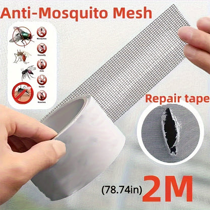 Window Screen Repair Tape – Self-Adhesive Mesh Net Repair Patch for Doors & Windows