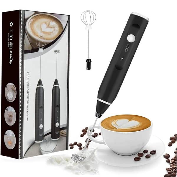 Rechargeable Coffee Beater – USB Electric Milk Frother & Coffee Foam Maker