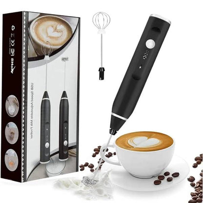 Rechargeable Coffee Beater – USB Electric Milk Frother & Coffee Foam Maker