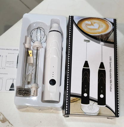 Rechargeable Coffee Beater – USB Electric Milk Frother & Coffee Foam Maker