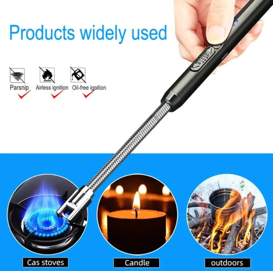 Arc Rechargeable Kitchen Lighter – Type-C USB Electric Plasma Lighter with Metal Body