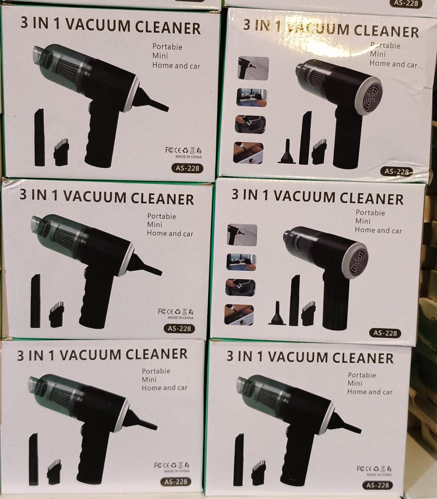 3-in-1 Handheld Vacuum Cleaner – Portable Cordless Car Vacuum, Air Blower & Inflator