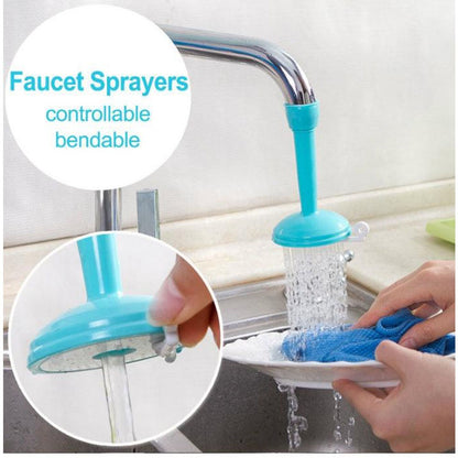 360° Silicone Kitchen Faucet Sprayer Regulator – Flexible Water Saving Tap Nozzle for Sink