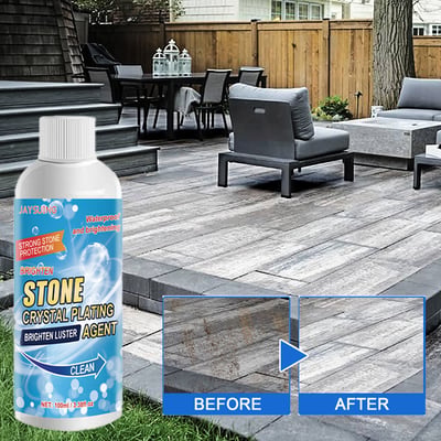 Stone Crystal Plating Agent – Marble, Quartz & Tile Surface Polish & Protective Coating