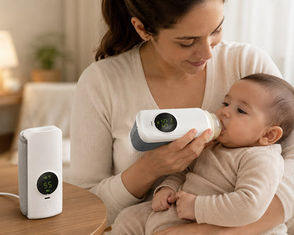 Rechargeable Baby Bottle Feeder Warmer – Portable USB Milk Bottle Heater for Travel