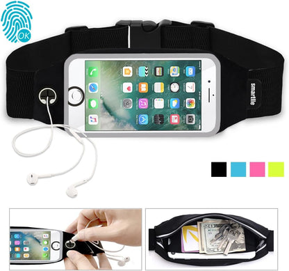 Running Waist Belt Bag – Adjustable Sports Phone Holder & Fitness Waist Pouch