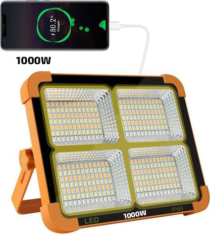 Rechargeable Outdoor Security Light – X8 1000W Solar LED Street Light