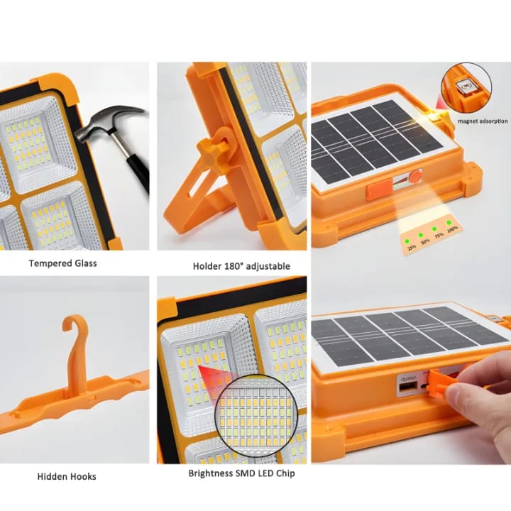 Rechargeable Outdoor Security Light – X8 1000W Solar LED Street Light