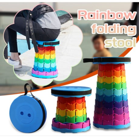 Portable Telescopic Folding Stool – Adjustable Height Lightweight Camping & Travel Seat