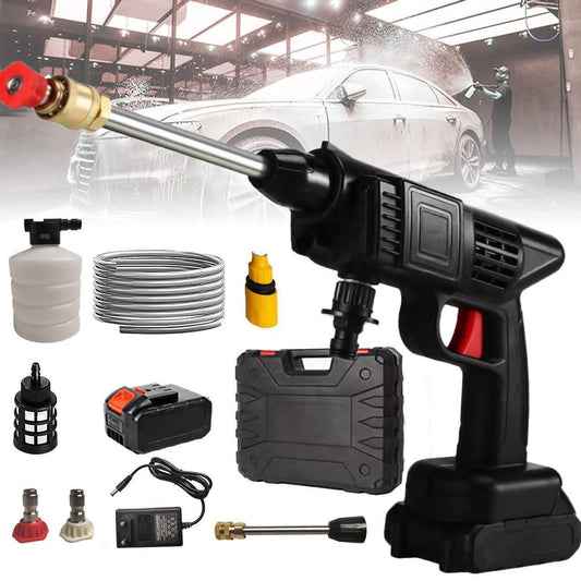 48V Cordless High Pressure Car Washer – Portable Water Jet Foam Gun with Single & Double Battery Options