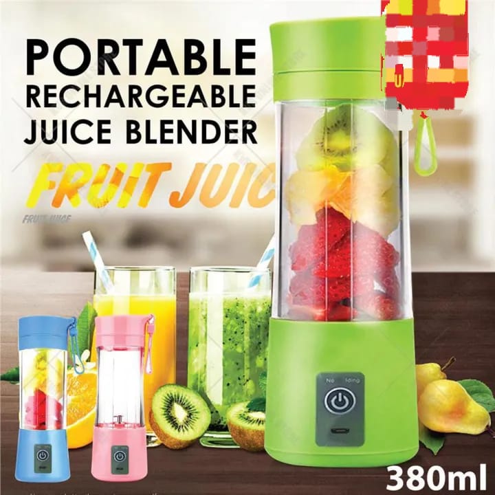 Portable Electric Juicer Blender – Rechargeable Mini Juice Maker & Smoothie Blender (Random Colors)