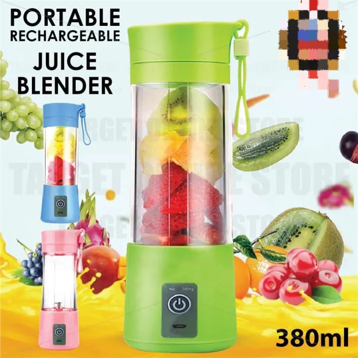 Portable Electric Juicer Blender – Rechargeable Mini Juice Maker & Smoothie Blender (Random Colors)