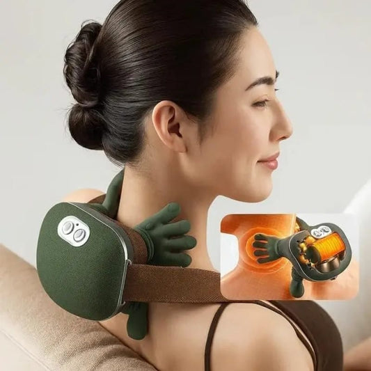 Neck & Shoulder Massager – Electric Deep Tissue Massage Pillow for Relaxation