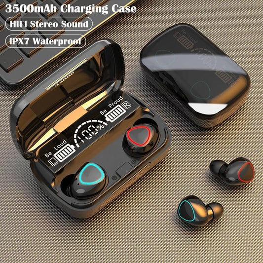 M10 Wireless Earbuds – Bluetooth TWS Earphones with Charging Case