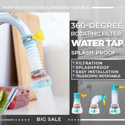 Fan Faucet Water Tap – 360° Rotating Splash-Proof Kitchen Sink Faucet Nozzle