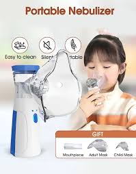 Portable Mesh Nebulizer – USB Rechargeable Silent Handheld Nebulizer for Kids & Adults