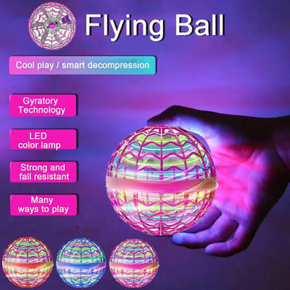 Flying Ball Boomerang FlyOrb – LED Magic Hover Spinner Drone Toy for Kids & Adults