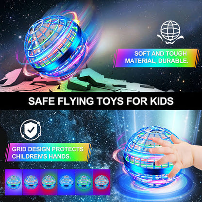 Flying Ball Boomerang FlyOrb – LED Magic Hover Spinner Drone Toy for Kids & Adults