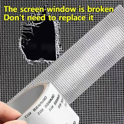 Window Screen Repair Tape – Self-Adhesive Mesh Net Repair Patch for Doors & Windows