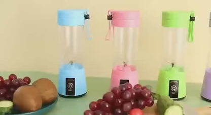 Portable Electric Juicer Blender – Rechargeable Mini Juice Maker & Smoothie Blender (Random Colors)