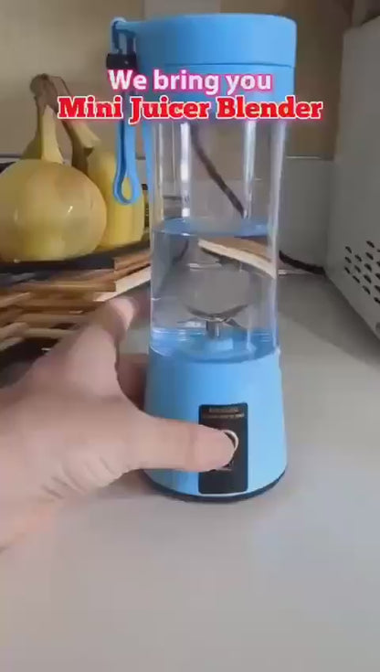 Portable Electric Juicer Blender – Rechargeable Mini Juice Maker & Smoothie Blender (Random Colors)
