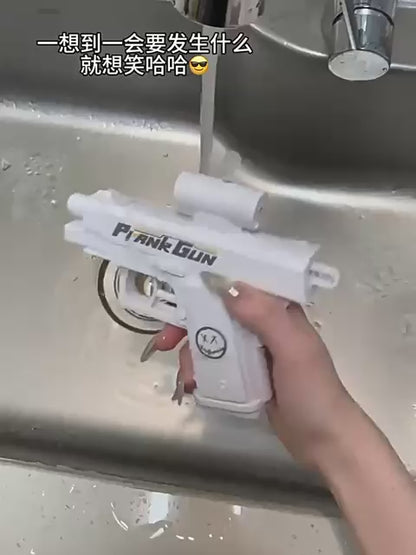 Two-Way Water Prank Gun Toy – Funny Water Spray Trick Toy for Kids & Adults