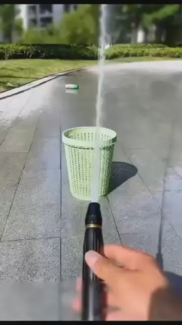Water Pressure Spray Nozzle (Plastic Body) – Adjustable High Pressure Garden & Car Wash Hose Nozzle